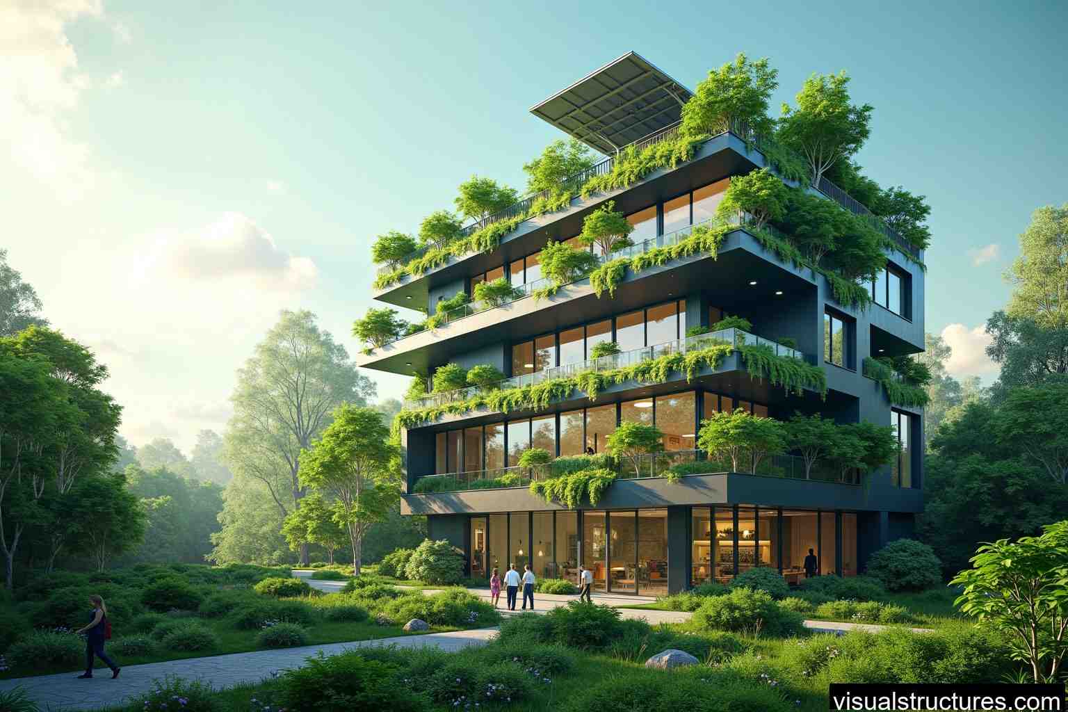 Advancing Green Architecture through Visualization: The Role of Sustainability and Technology